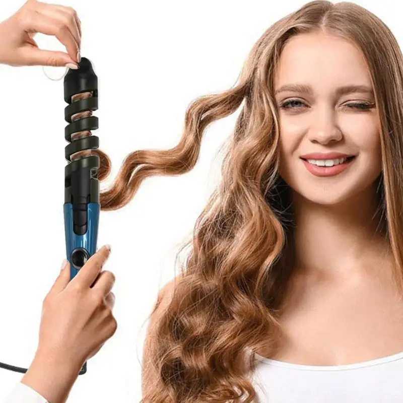 Curling Irons Professional Hair Curler Roller Magic Spiral Curling Iron Fast Heating Curling Wand Electric Hair Waver Rotating DetanglingL4719