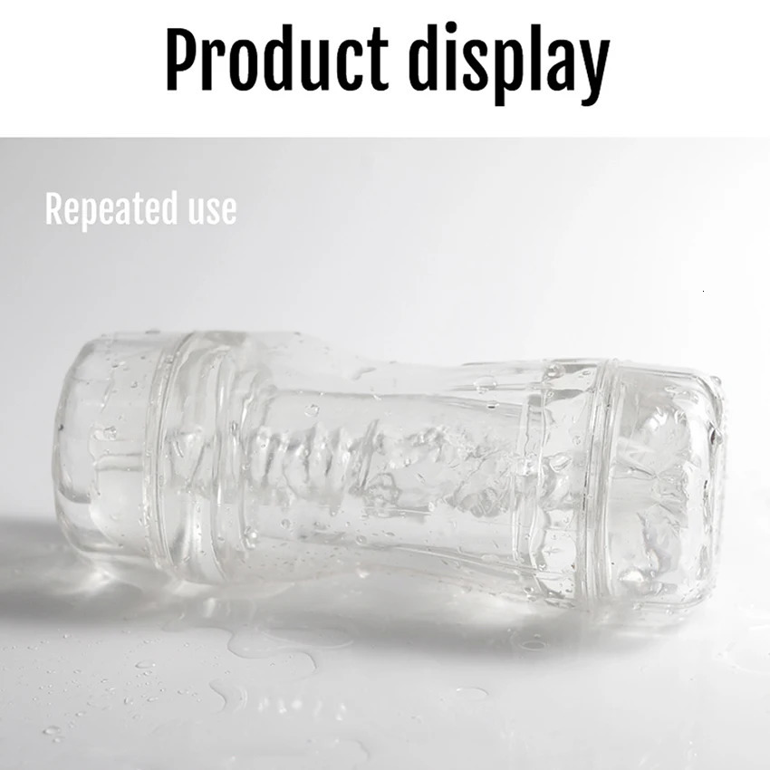 Male Masturbator Cup Soft Pussy Sex Toys Transparent Vagina Adult Endurance Exercise Sex Products Vacuum Pocket Cup for Men 18 240715