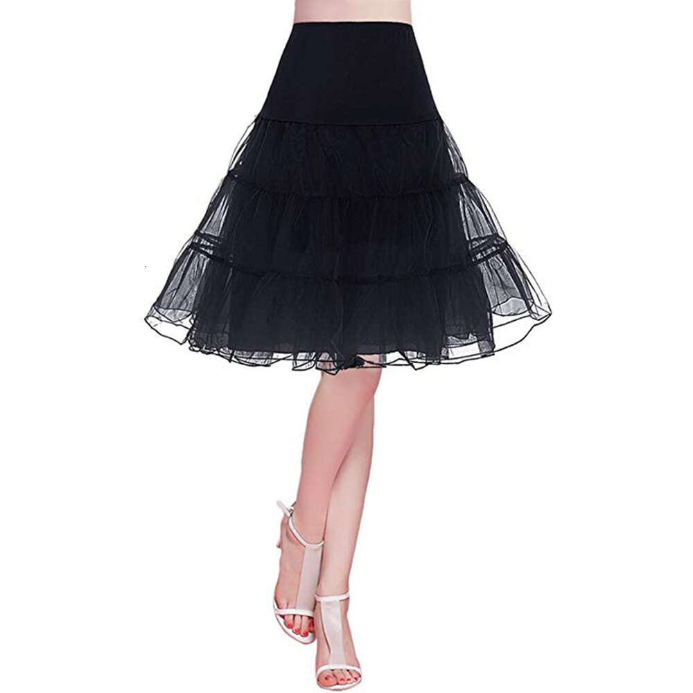 High Waist Vintage Petticoat Girl Crinolin Women Maxi Skirt For tail Party Ball Gown Underskirts Elegant Wedding Accessories