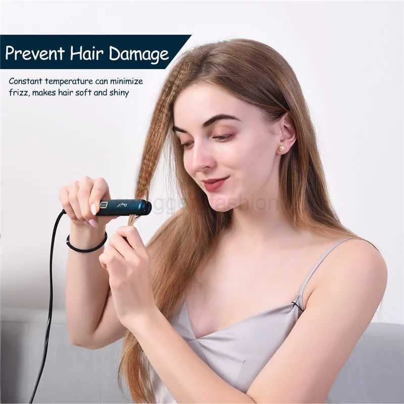CkeyiN Automatic Hair Curler Corrugated Flat Iron Curling Irons Professional Straightener Curly Iron Tongs Hair Waver CrimpersB240719