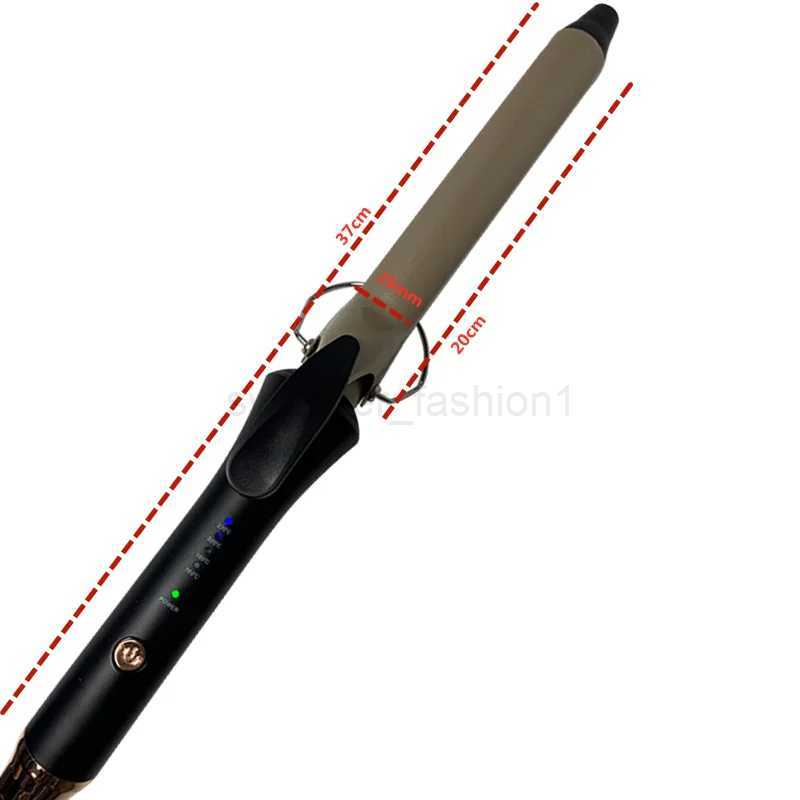 For barber shop curlers conical curling iron single tube ceramic glaze pear flower cone electric hair curly hair 110-240 - vB240719Bt240720