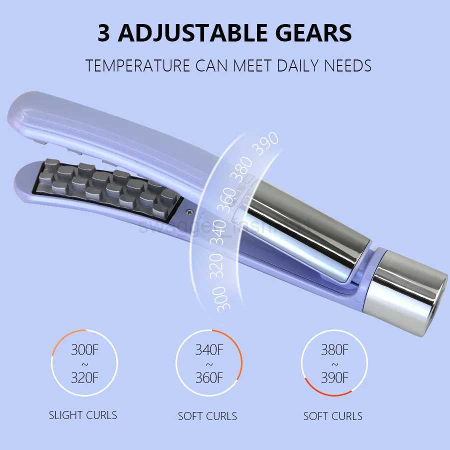 Portable Hair Curler Constant Temperature Curling Iron Root perm 3D Grid Hair Fluffy Splint Corn Perm Hair Crimper Styling ToolB240719
