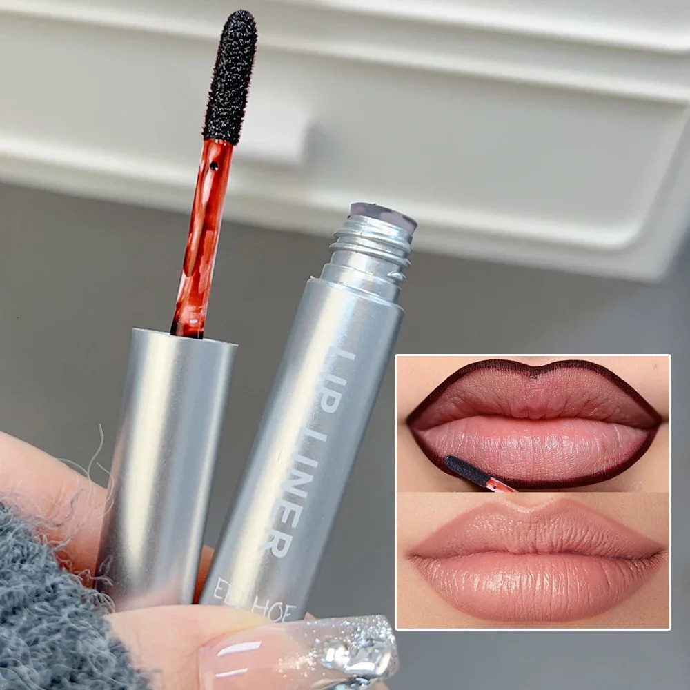 Waterproof Lip Liner Peel Off Tattoo Lipgloss Waterproof Long Lasting Matte Lip Tint Brown Contour Tear-off Lips Stain Cosmetic 240713