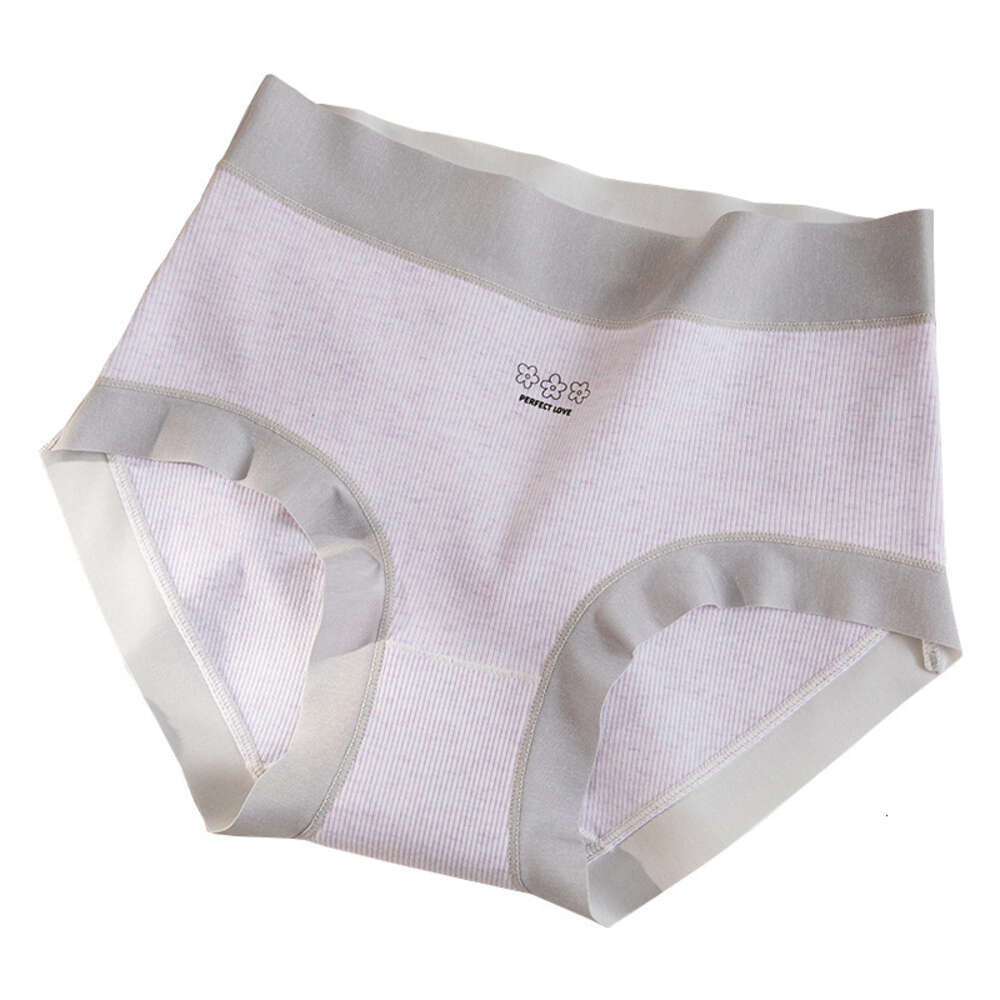 Mid Waist Colored Printed 5A Antibacterial Full Cotton Crotch Women's Triangle Pants Breathable Seamless Underwear for Women Underwears Woman Lin