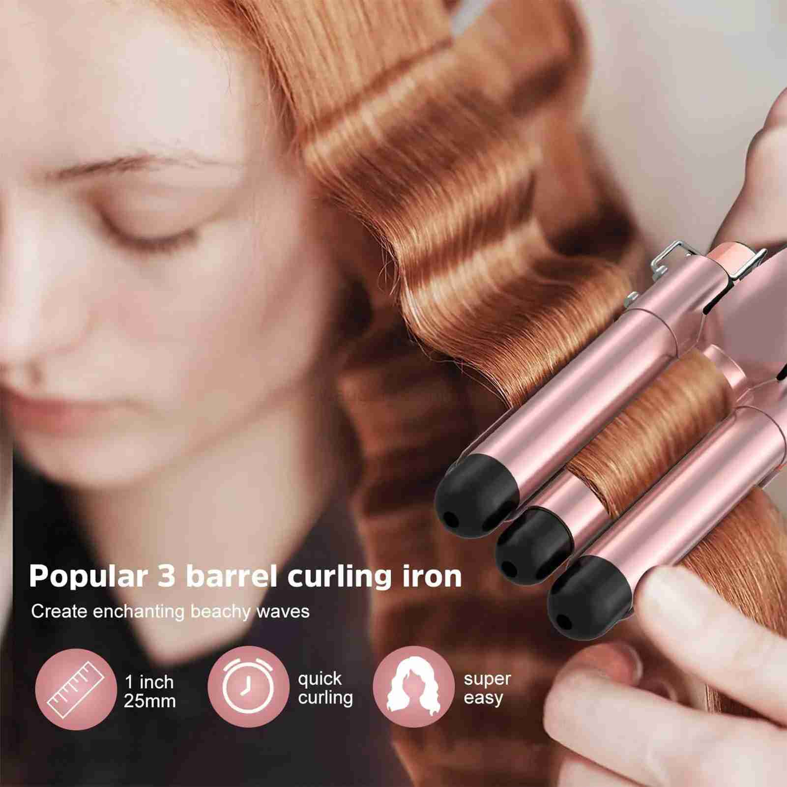 5 in 1 Hair Curler Curling Wand Set Fast Heating and Anti-Scald Hair Styling Tools for Hair Styling Beauty ToolB240719