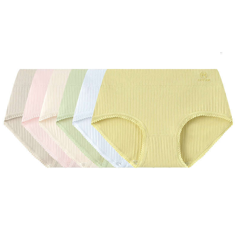 Cotton Needle Punched Breathable Lace Women's Triangle Pants 7A Antibacterial Crotch Pure Cotton Underwear Women Panties Underwear Women Lingerie