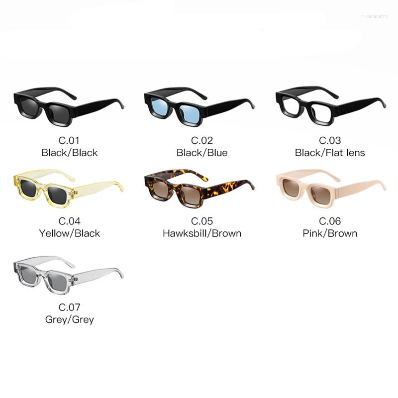 Polarized Sunglasses Oval | Trendy Small Square 2024 Yellow Lens 4