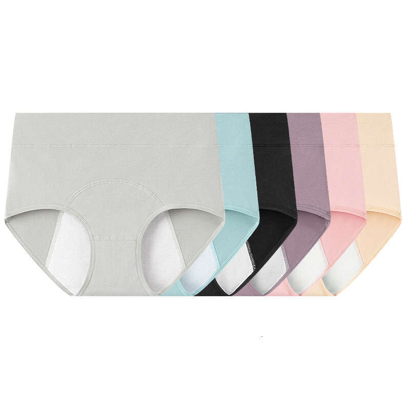 High Waisted Pure Cotton for Women, Menstrual Underwear, Plus Size, Front and Back Leak Proof Physiological Underwear Women Underwear Lingerie Panties