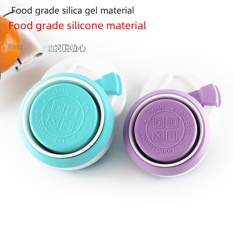 Silicone Foldable Water for Travel Portable Outdoor Anti-fall Telescopic Coffee Cup High Temperature Resistance Z260202