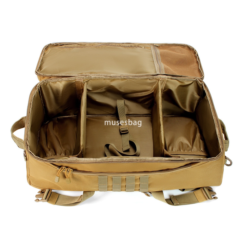 Outdoor Three purpose Multi functional Military Camouflage Backpack Special Warfare Multi functional Large capacity Sports Tactical Backpack