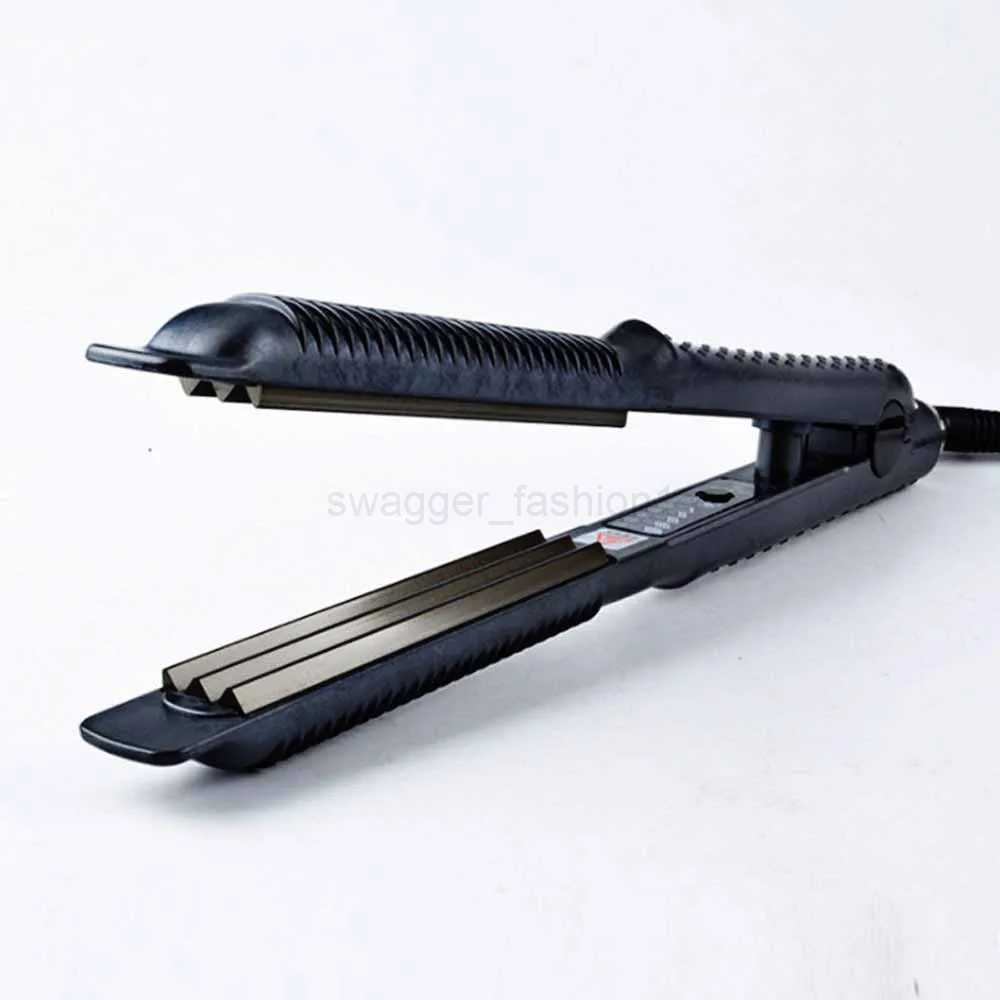 Corrugated Hair Curler Fast Heating Curling Iron Electric Hair Crimper Corrugation Flat Iron Corn Perm Splint Wave Styling ToolsB240719