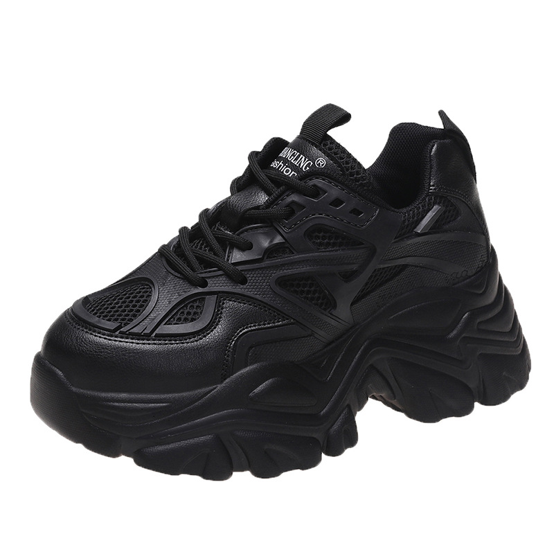 2023 Women's Summer Platform Shoes Comfortable Lace-up Mesh Sneakers Women's All-match Walking Shoes Casual Shoes for Women