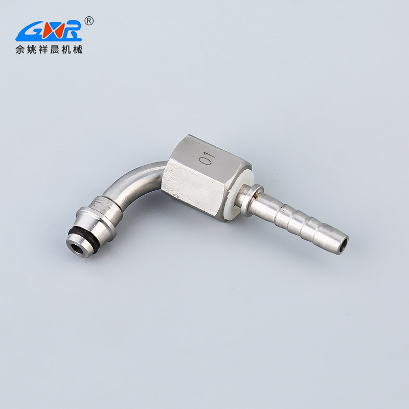 90 ° pipe internal thread sealing joint manufacturer supplies crimping joint stainless steel hose joint