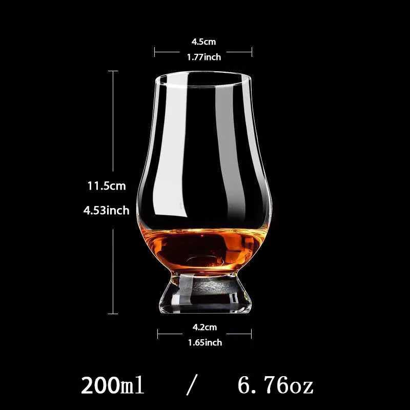 6/4 pcs Crystal Whiskey Barware Wine Glasses Set Glass Mugs for Liquor Scotch Bourbon Drink Drinking Smelling Glass Cup SetB240719