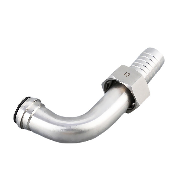 Stainless steel hose connector manufacturer supplies hose flange connector 90 ° 304 flange connector