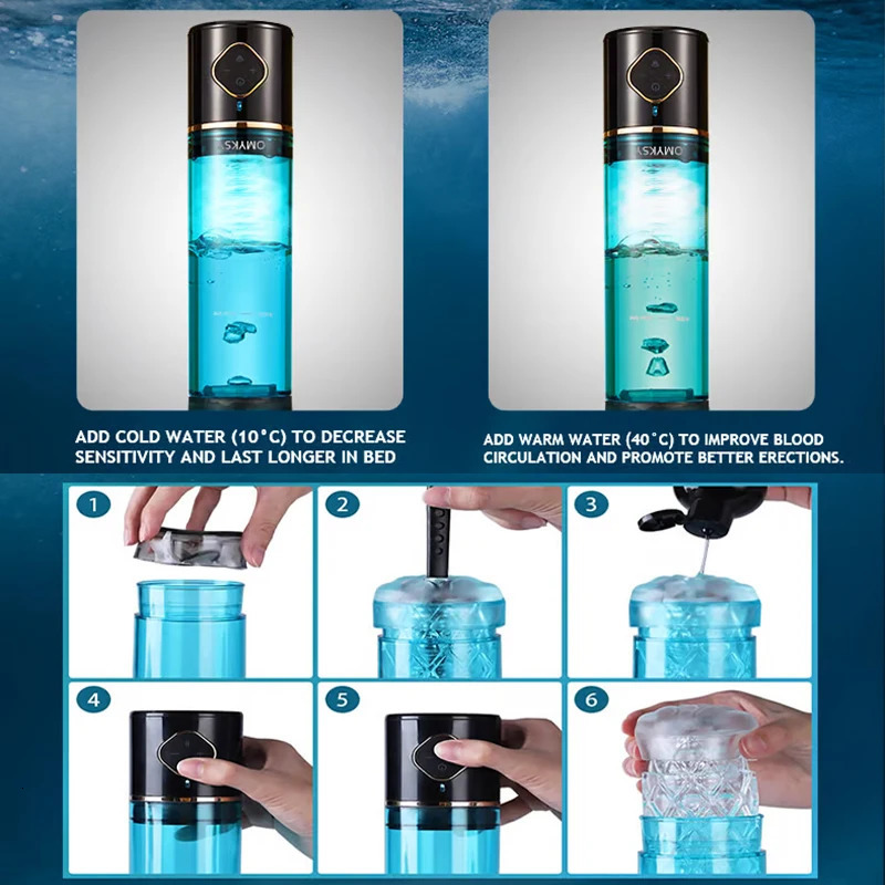 Waterproof Electric Penis Pump Vacuum Enlargement Extend Endurance TrainerPenis Trainer Dick Sex Toys for Men 240711