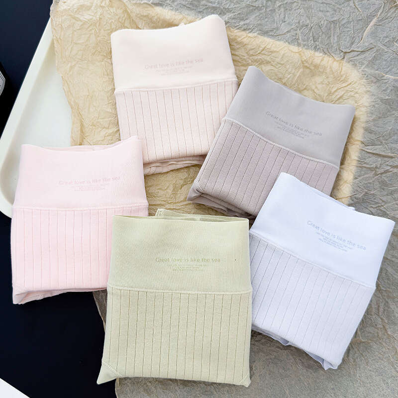 7A Antibacterial Crotch Pure Needle Drawn Breathable High Waisted Women's Underwear, Cotton Comfortable Seamless Underwear for Women Calzoncillos