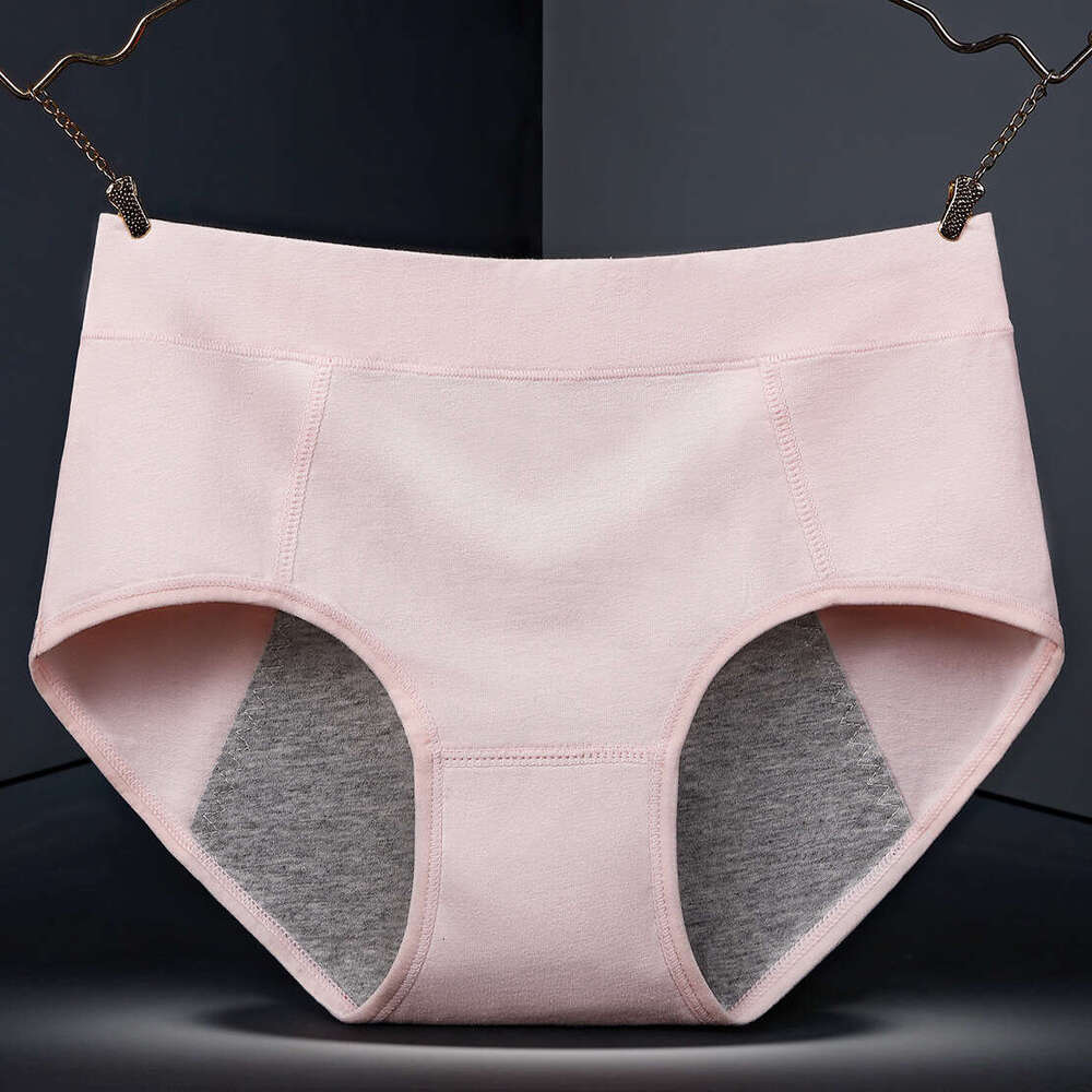 Widening Anti Leakage Physiological Solid Color Pure Cotton Women's Menstrual Period Leak Proof Underwear Women Calzoncillos Panties Underwears W