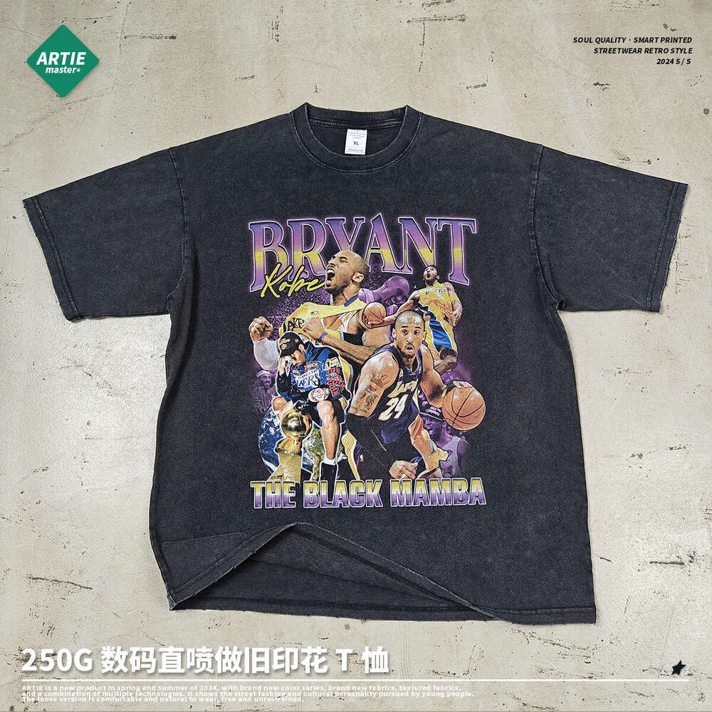 New Merchandise Summer High Street Spring Summer Printing Short Sleeve Bottoming Quick Drying Collar Blouse Couples Round Neck Graphic T Shirts