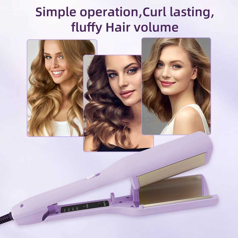 32mm Hair Wave Curling Iron Professional French Egg Roll Hair Curler Corrugated Wavy Styler Fast Heating Volumizing Styling ToolB240719