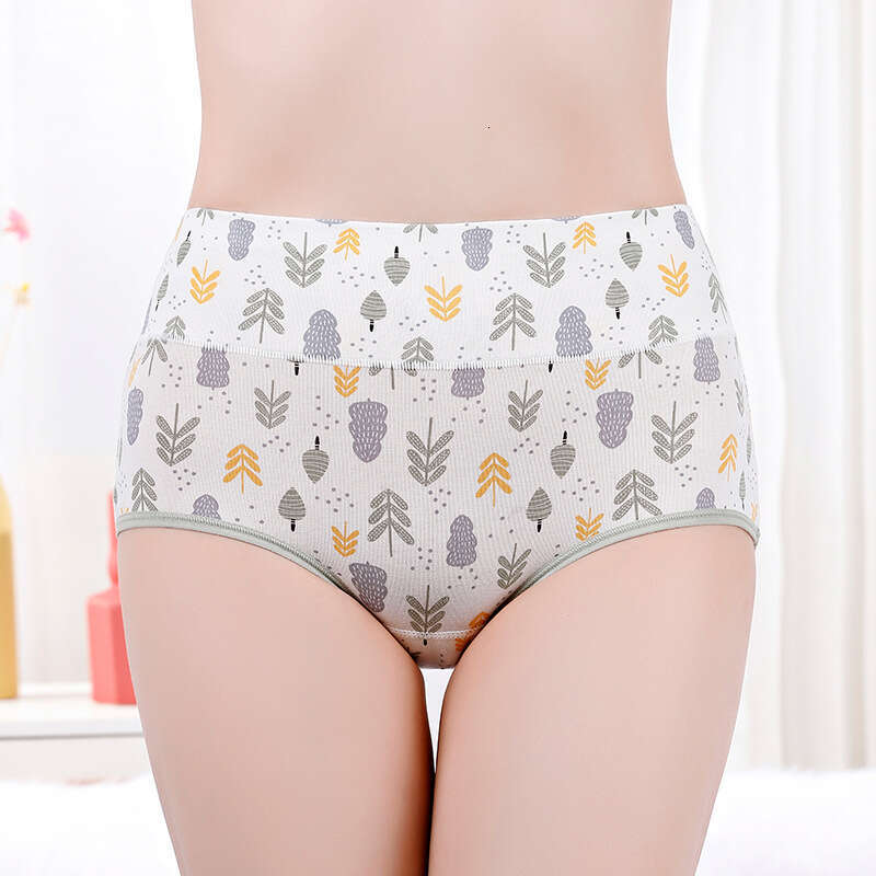 Printed Pure Cotton Abdominal Compression, Postpartum with High Waist and Hip Lifting, Women's Triangle Underwear Underwears Woman Women Underwea