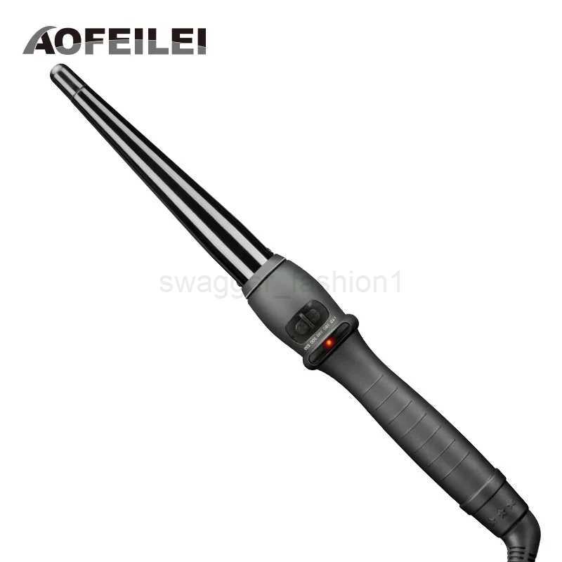 Professional Cone Shape Ceramic Hair Curler Iron Curling Wand Rollers Waver Styling Tools Style Quick Heat Electric CurlyB240719