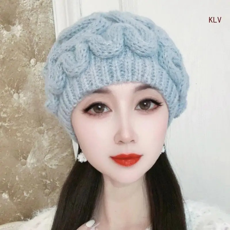Novelty Hat for Girls Knit Hat Spoof Beanie Hat Outdoor Activity Skull Hat Windproof Breathable Bonnet Headgear 240712