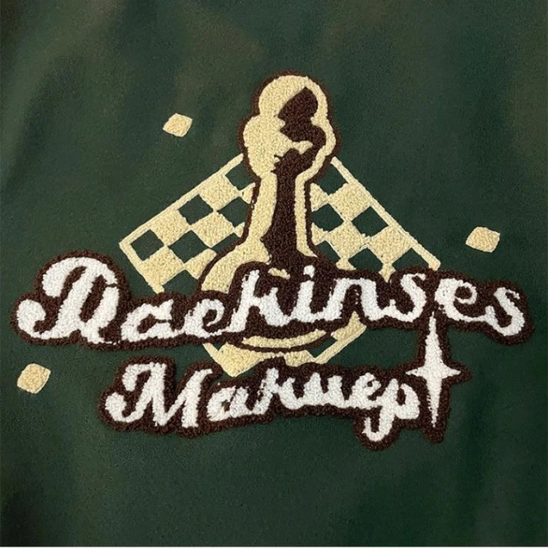 American Letter Embroidery High Quality Jackets Coats Mens Y2K Street Hip-Hop Trend Baseball Uniform Couple Casual Joker Jacket 240717