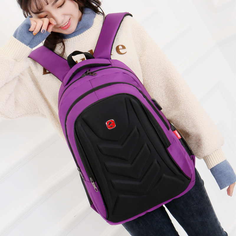 College student schoolbag business backpack computer bag multi-functional waterproof backpack travel backpack one-piece delivery