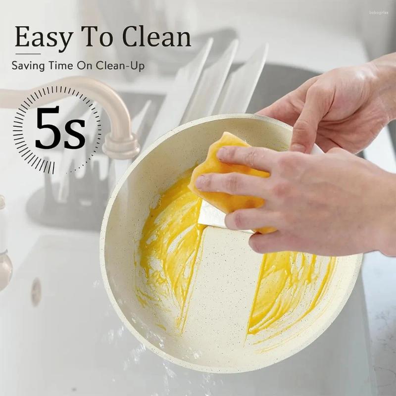 Cookware Sets CAROTE 11pcs Pots And Pans Set Nonstick Detachable Handle Induction Kitchen Non Stick With Removable