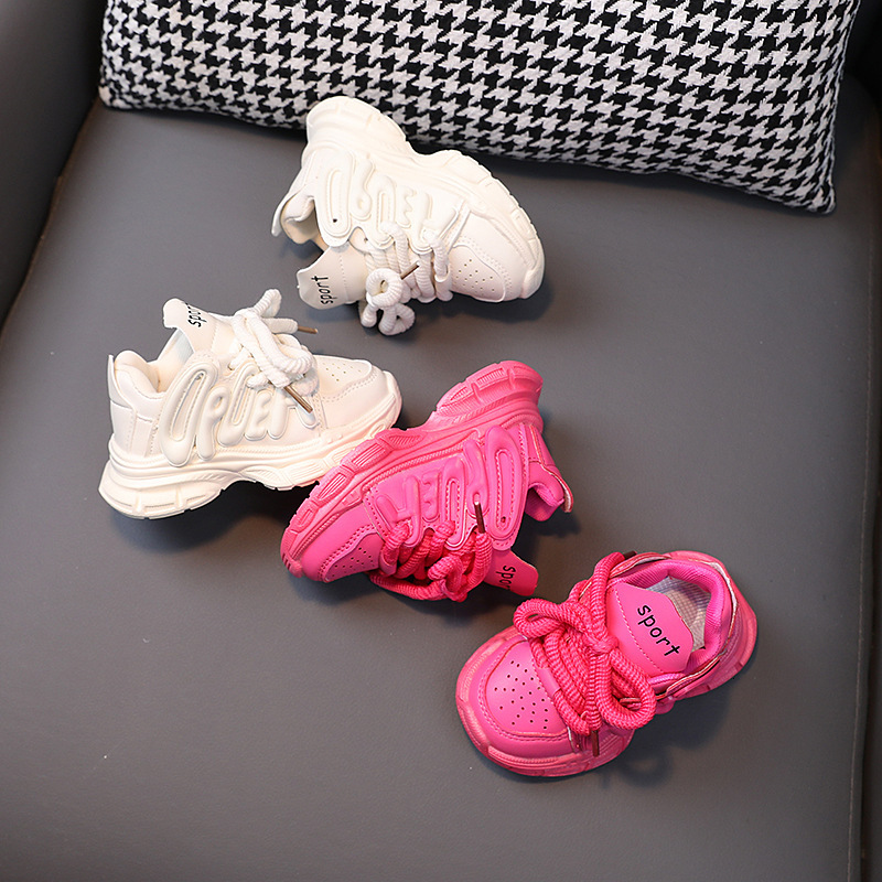2023 Autumn New Trendy Boys' Sports Girls' Anti slip Soft Sole Casual Shoes, Middle and Big Children's Shoes F719-9