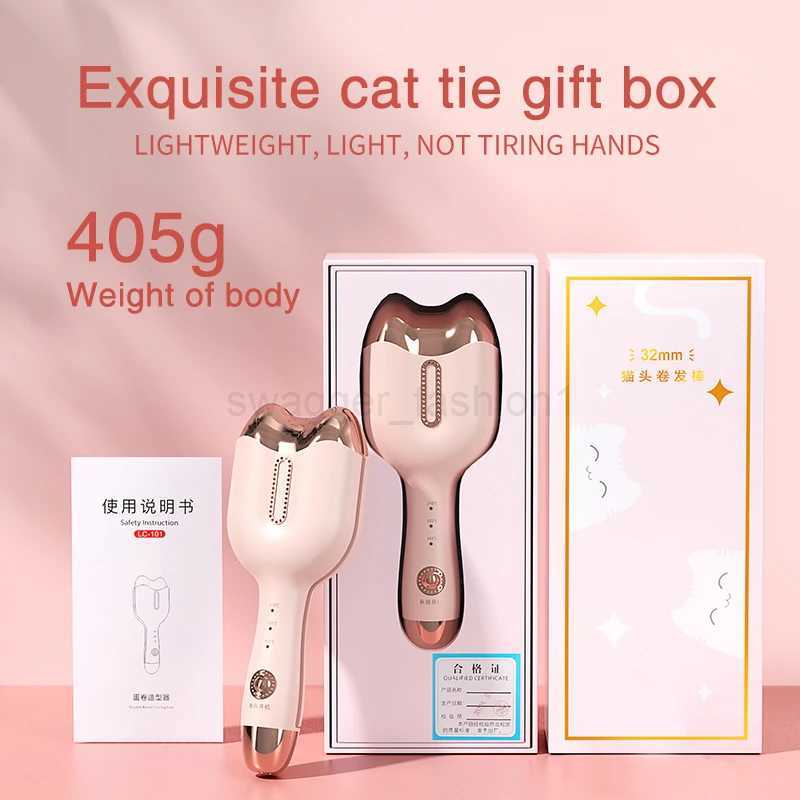 32MM Hair Curling Iron Ceramic Professional Triple Barrel Hair Curler Egg Roll Hair Styling Tools Hair Styler Wand Curler IronsB240719