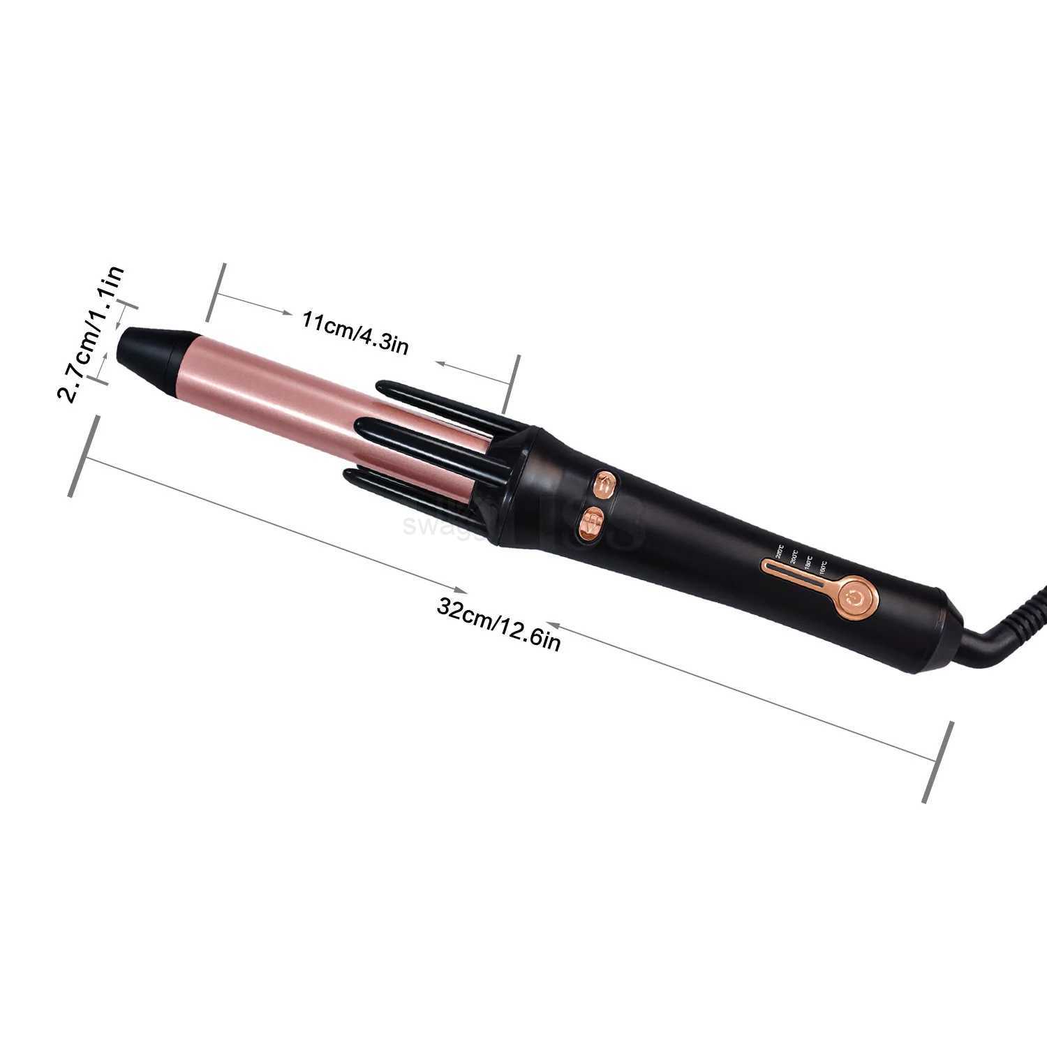 Professional Digital Automatic Curler New Curling Iron with ICD Display Swiveling Head Hair Tourmaline Ceramic MachineB240719
