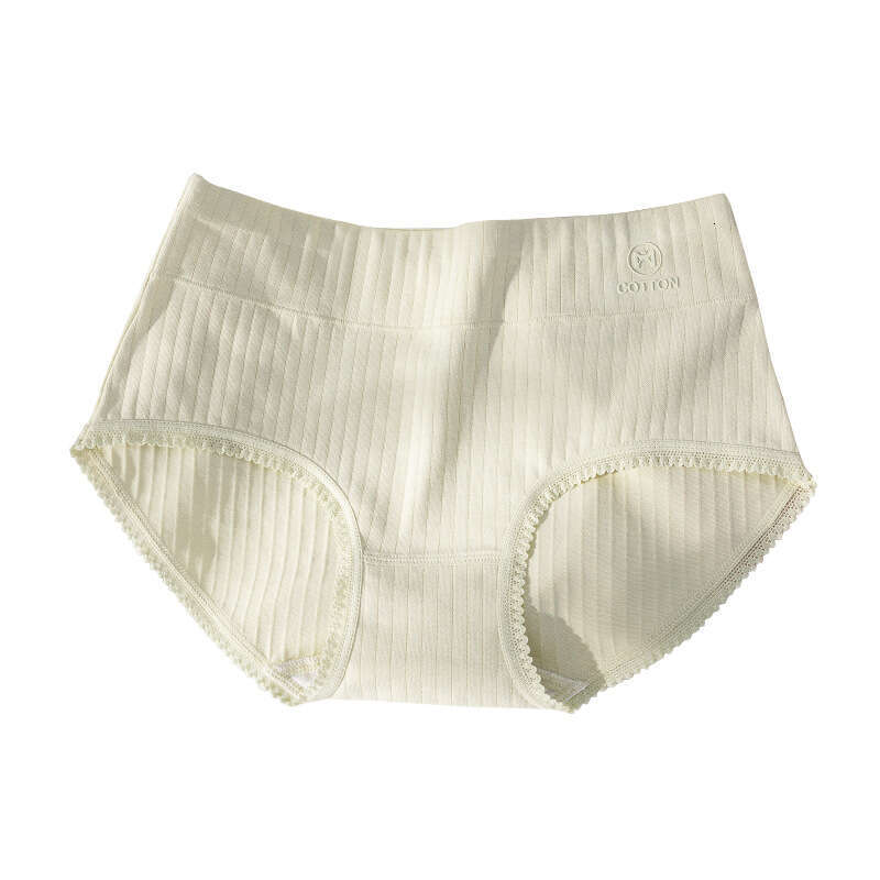 Pure Needle Punched Breathable Underwear, Fresh Lace Printed Women's Triangle Pants, 5A Antibacterial Crotch, Pure Cotton Underwear for Women Cal