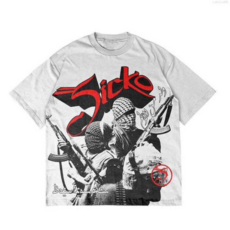 Trendy Street Men's Y2K T-shirt Women's Harajuku Wind Printed Short Sleeve Cotton Outdoor Sports Tops
