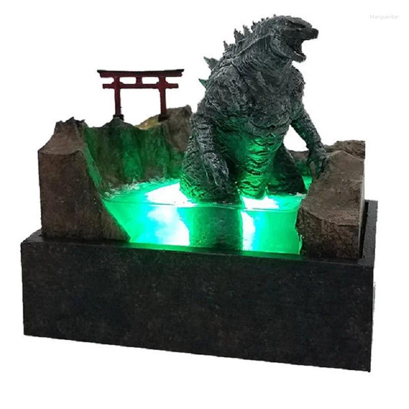 Decorative Figurines Horror Movie Sculpture Illuminated 3D Model Resin Craft Home Party Decor Statue Figure Halloween Decorations Collection