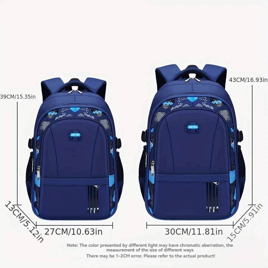 Elementary School Students Schoolbag Boys 1-3-6 Grades 6-12 Years Old Lightweight Leisure CHILDRENS Shoulder Bag Large Capa 240712