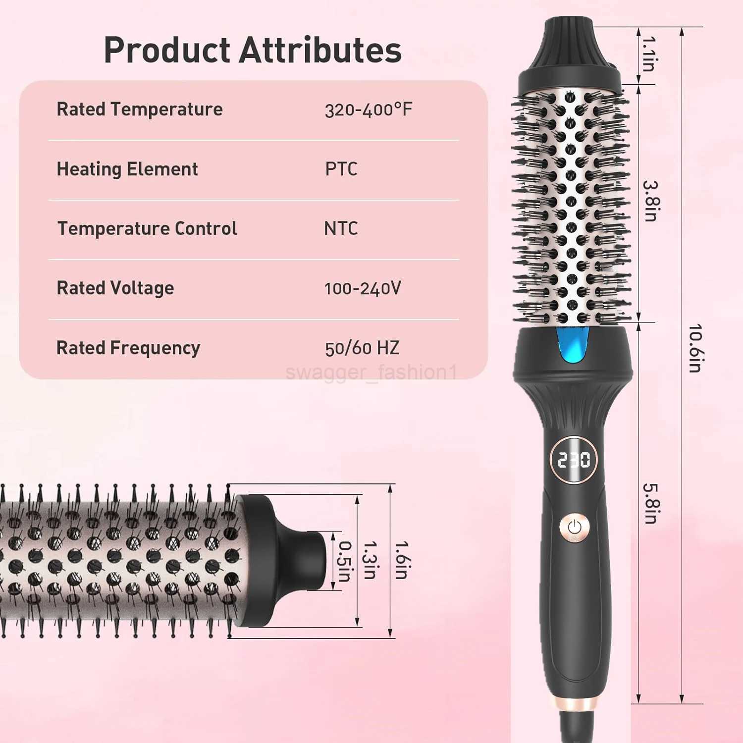 Hot Air Brush 3 In 1 Multifunctional Hair Styling Tools Womens Beauty Device Curly Hair Comb Hair Straightening BrushB240719