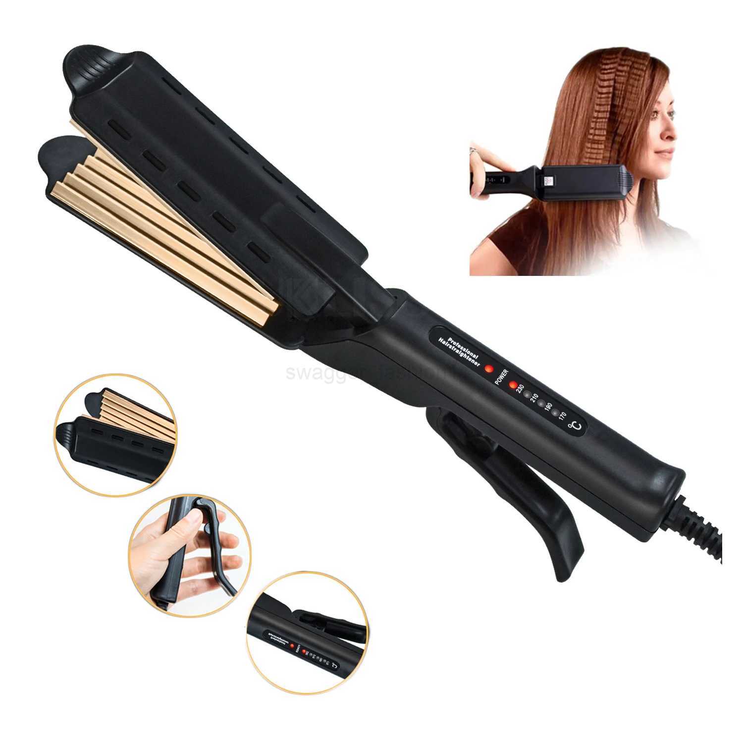 Professional Hair Crimper Wave Corn Iron Hot Curling Corrugated Automatic Curler Electric Styler Appliances Curlers For WomenB240719