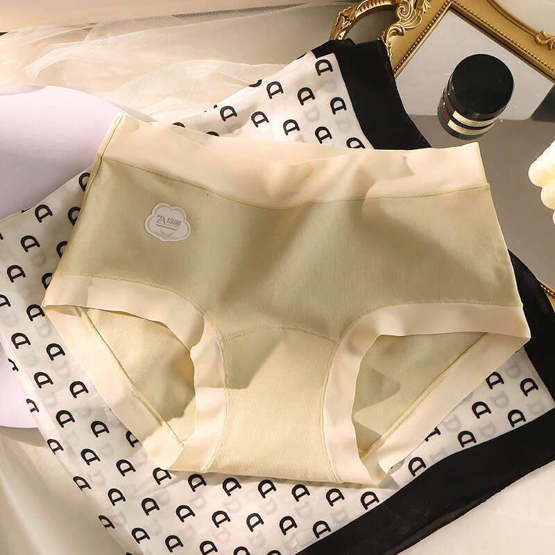 7A Antibacterial Crotch~50 Thread Cotton Polylactic Acid Extended Bottom Women's Underwear, Comfortable and Traceless Underwear for Women Lingeri