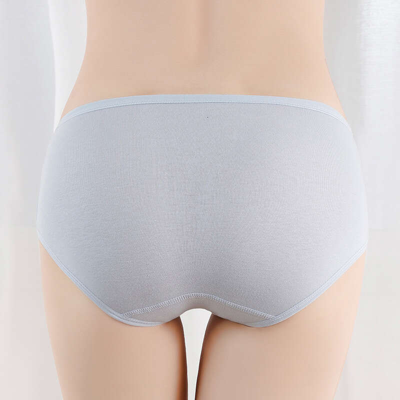 New Solid Color Pure Cotton Simple Triangle Pants Cute Bow Mid Waist Underwear Lingerie Underwears Woman Women Underwear Underwear Women Calzoncillos 