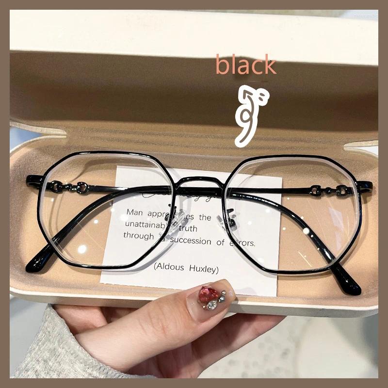 Trendy 2024 Women's Diopter Blue Light Blocking Prescription Eyeglasses 4