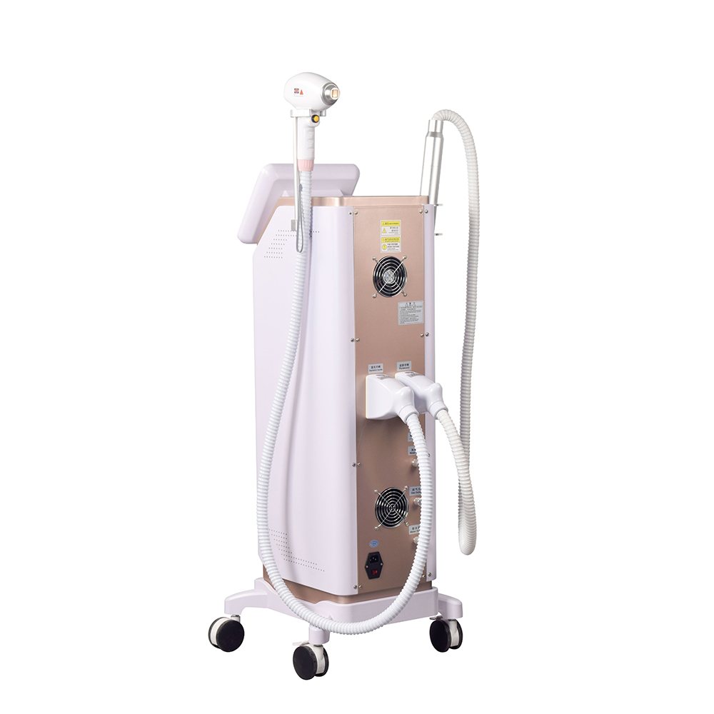 High-end Strong Power 808 Diode Laser Hair Remover Ice Point Contact Cooling Painless Machine Nd Yag Picosecond Q Switched Picolaser Tattoo Remover