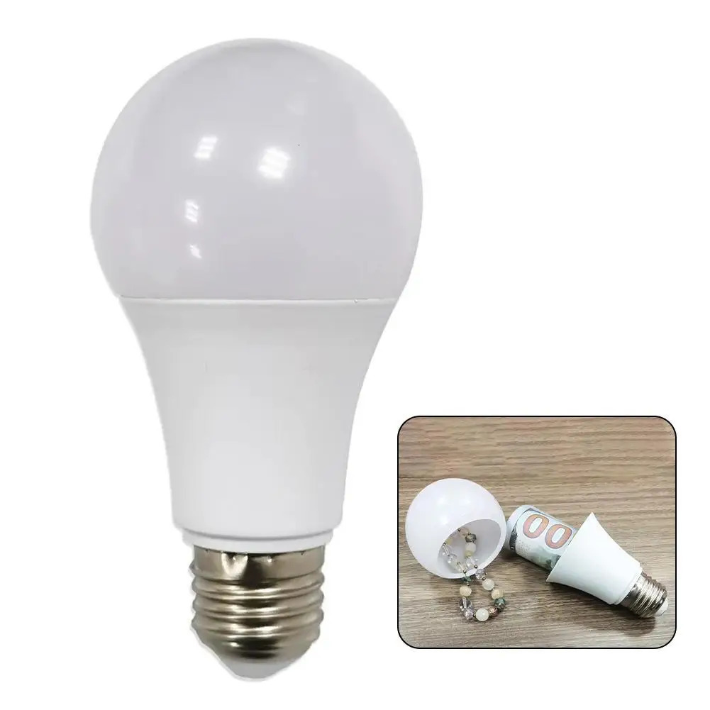 Sight Secret Light Bulb Home Diversion Stash Can Hiding Private Money Box Secret Hidden Storage Bulb Compartment Safe Container 240719