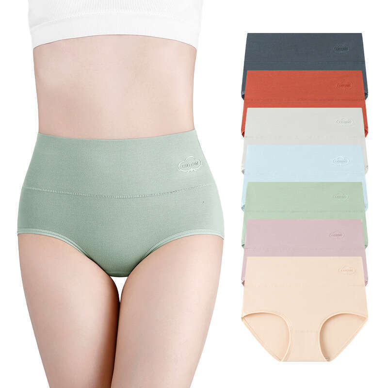 Graphite Thin Pure Cotton Printed Triangle for Women High Waist Antibacterial Underwear Lingerie Underwears Woman Women Underwear Underwear Women Calz