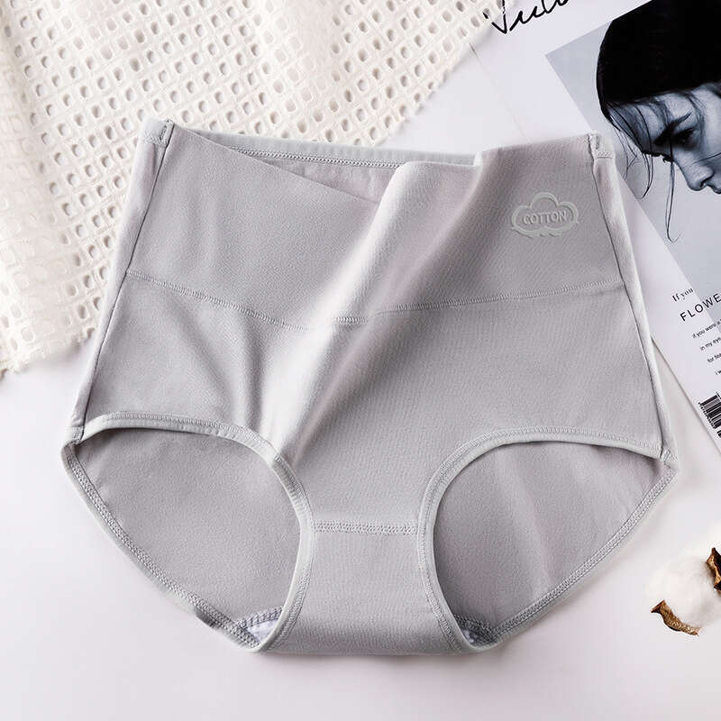 Large Size Graphite Antibacterial High Waisted Printed Triangle Women, Pure Cotton Underwear for Women Calzoncillos Underwear Women Panties Underwears