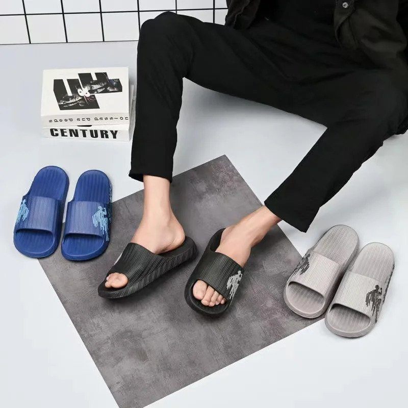 Mens Slippers Fashion Soft Sole Anti-slip Anti-odor PVC Slippers Casual Outdoor thick sole Slippers Bathroom Couple Slipper 240713