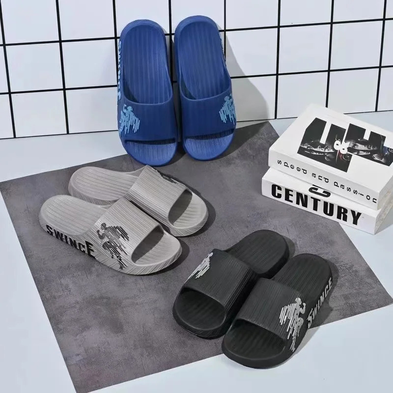 Mens Slippers Fashion Soft Sole Anti-slip Anti-odor PVC Slippers Casual Outdoor thick sole Slippers Bathroom Couple Slipper 240713