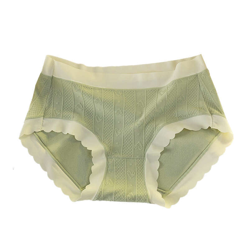 Elegant Jacquard Fresh with Lace and No Trace Underwear, Women's Naked Feeling Breathable Girl's Underwear Women Underwear Calecon Underwear