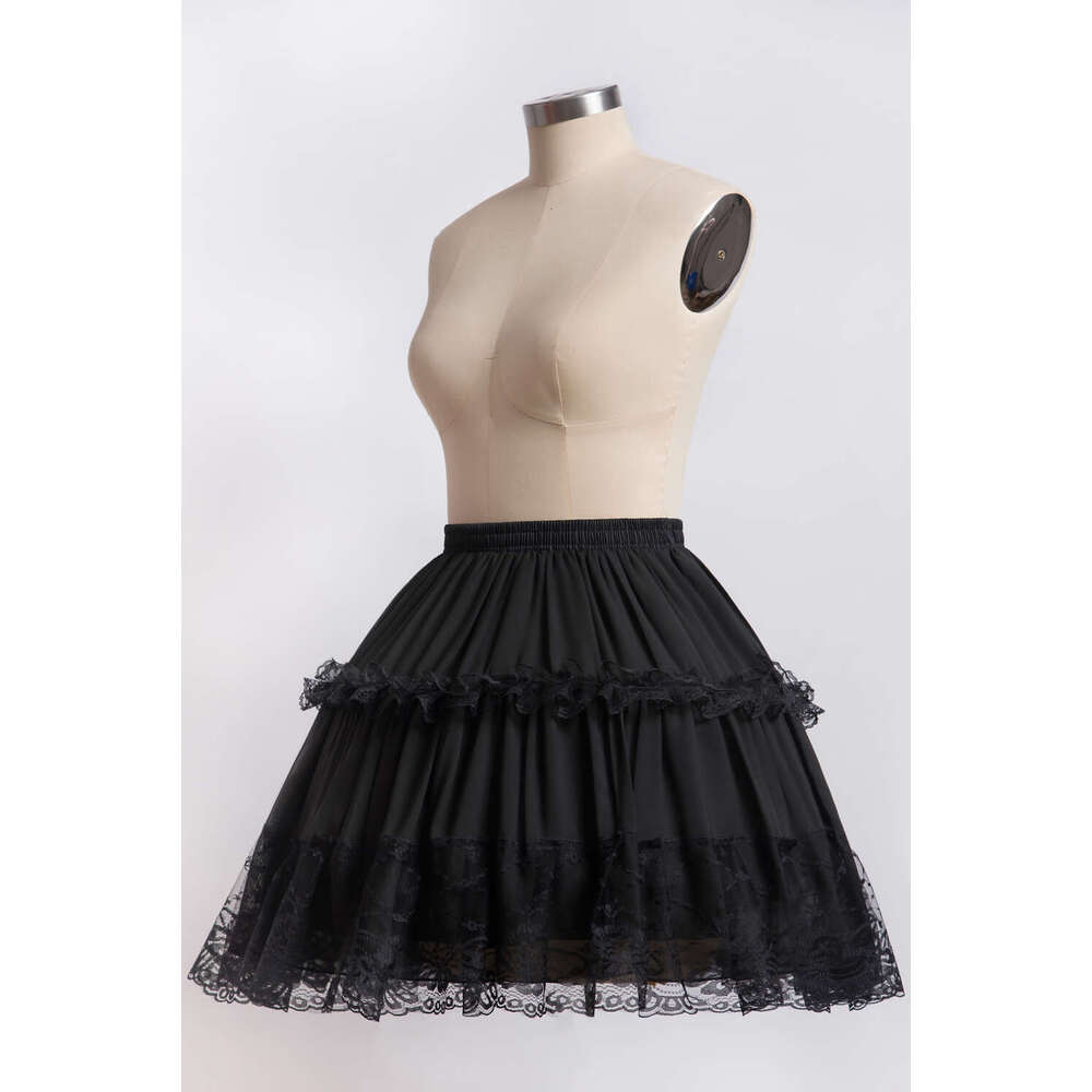 MisShow Women Tulle Petticoat Tutu Crinoline Mini Black Lace Underskirt Ballet Dance Skirt tail Dress Wedding Party